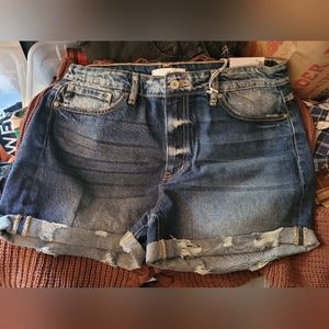 Kancan high rise denim shorts